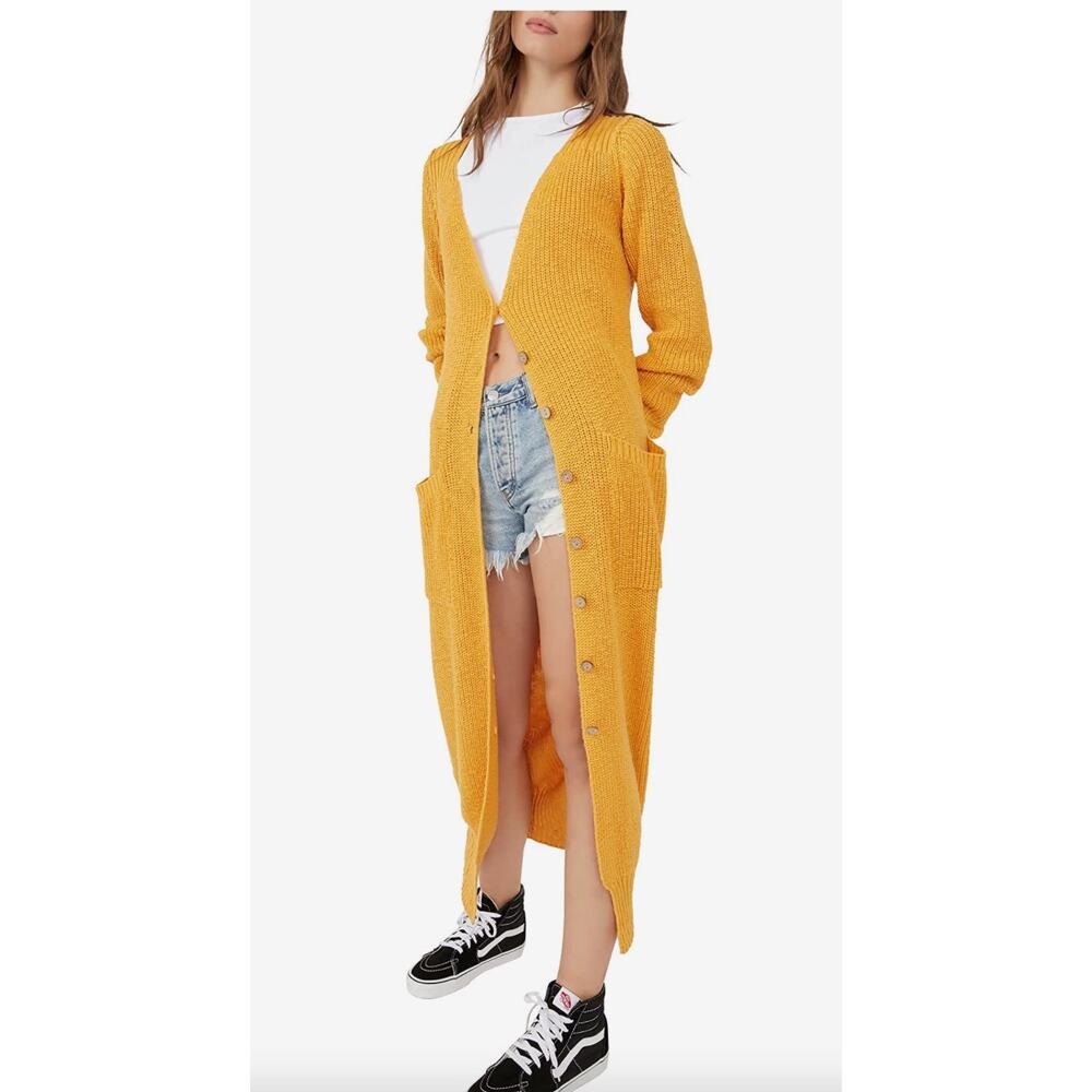 FREE PEOPLE - Golden Apricot Cardigan medium